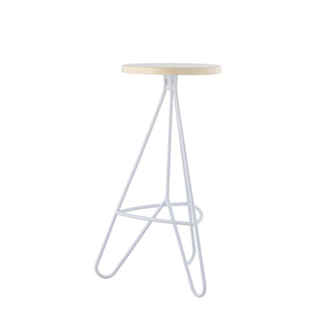 Trinity 30" Modern Industiral Iron Tripod Backless Bar Stool
